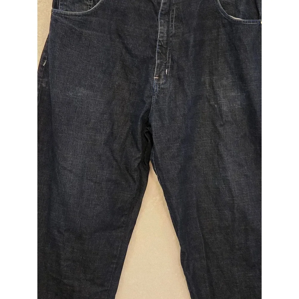 Evolution 1972 Extra Baggy Jeans Mens 38x29 Dark Wash‎ Wide Leg Denim Streetwear